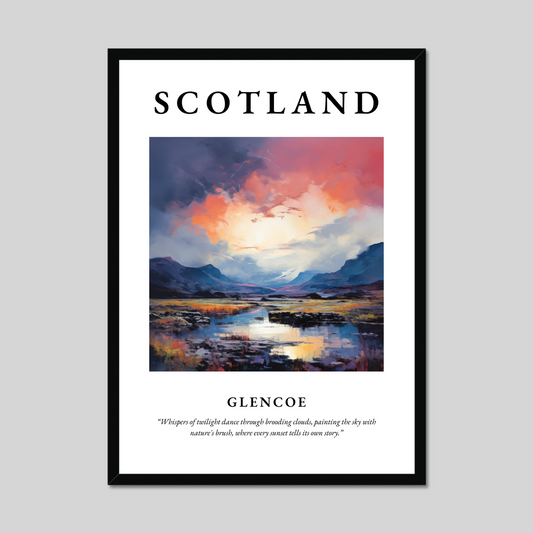 Poster of Glencoe, Scotland.