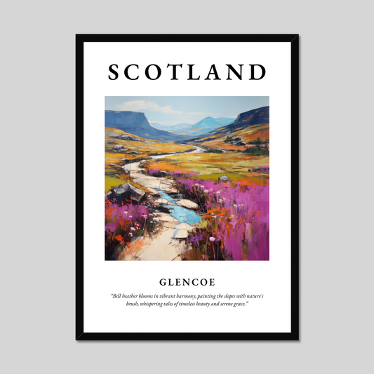 Poster of Glencoe, Scotland.