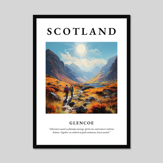 Poster of Glencoe, Scotland.