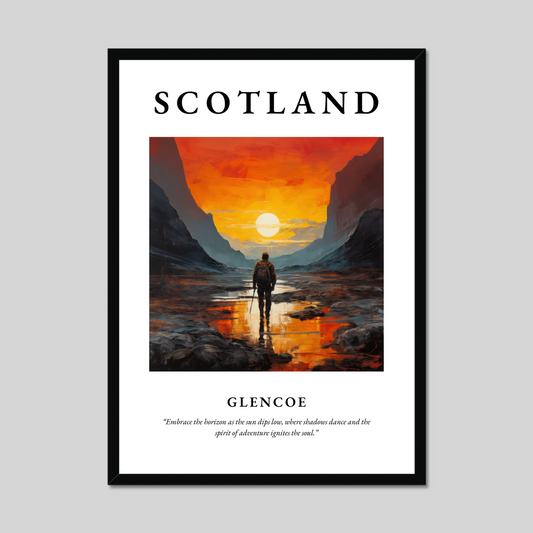 Poster of Glencoe, Scotland.