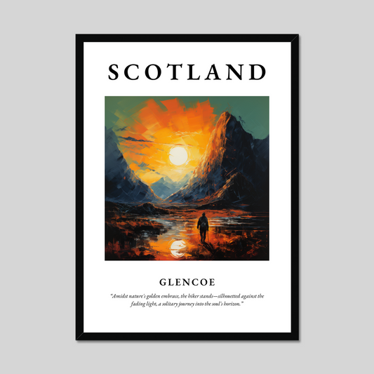 Poster of Glencoe, Scotland.