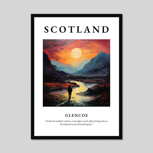 Poster of Glencoe, Scotland.