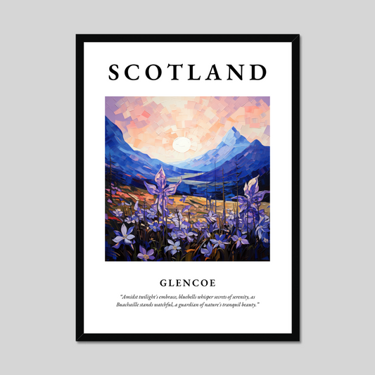 Poster of Glencoe, Scotland.