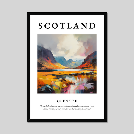 Poster of Glencoe, Scotland.