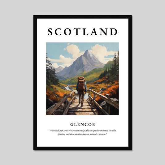 Poster of Glencoe, Scotland.