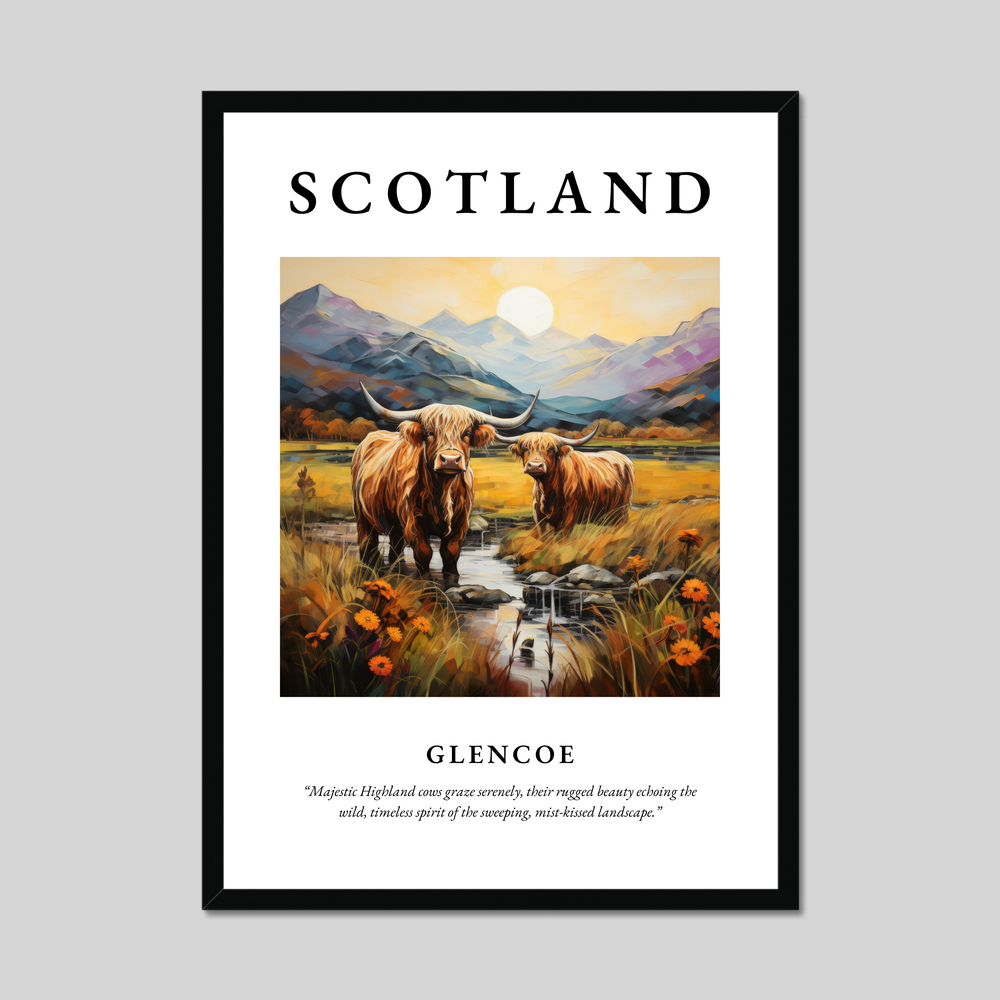 Poster of Glencoe, Scotland.