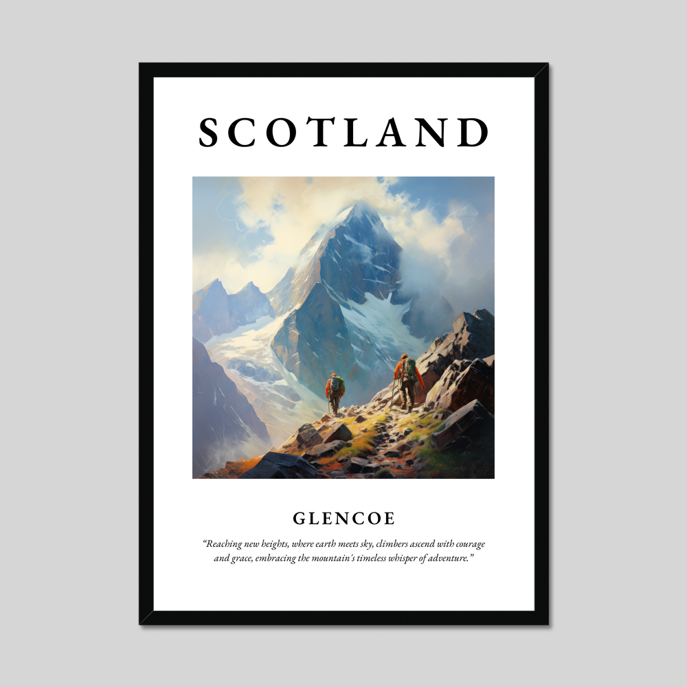 Poster of Glencoe, Scotland.