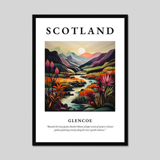 Poster of Glencoe, Scotland.