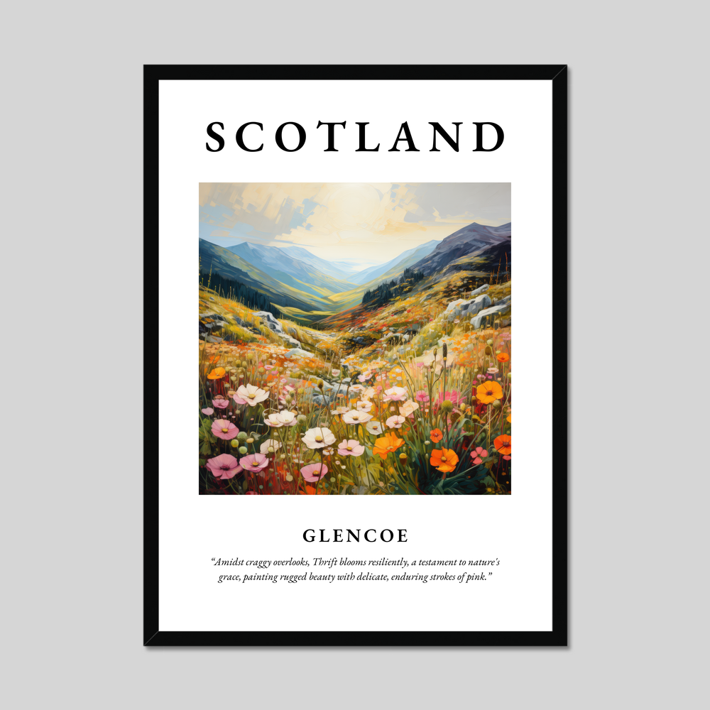 Poster of Glencoe, Scotland.