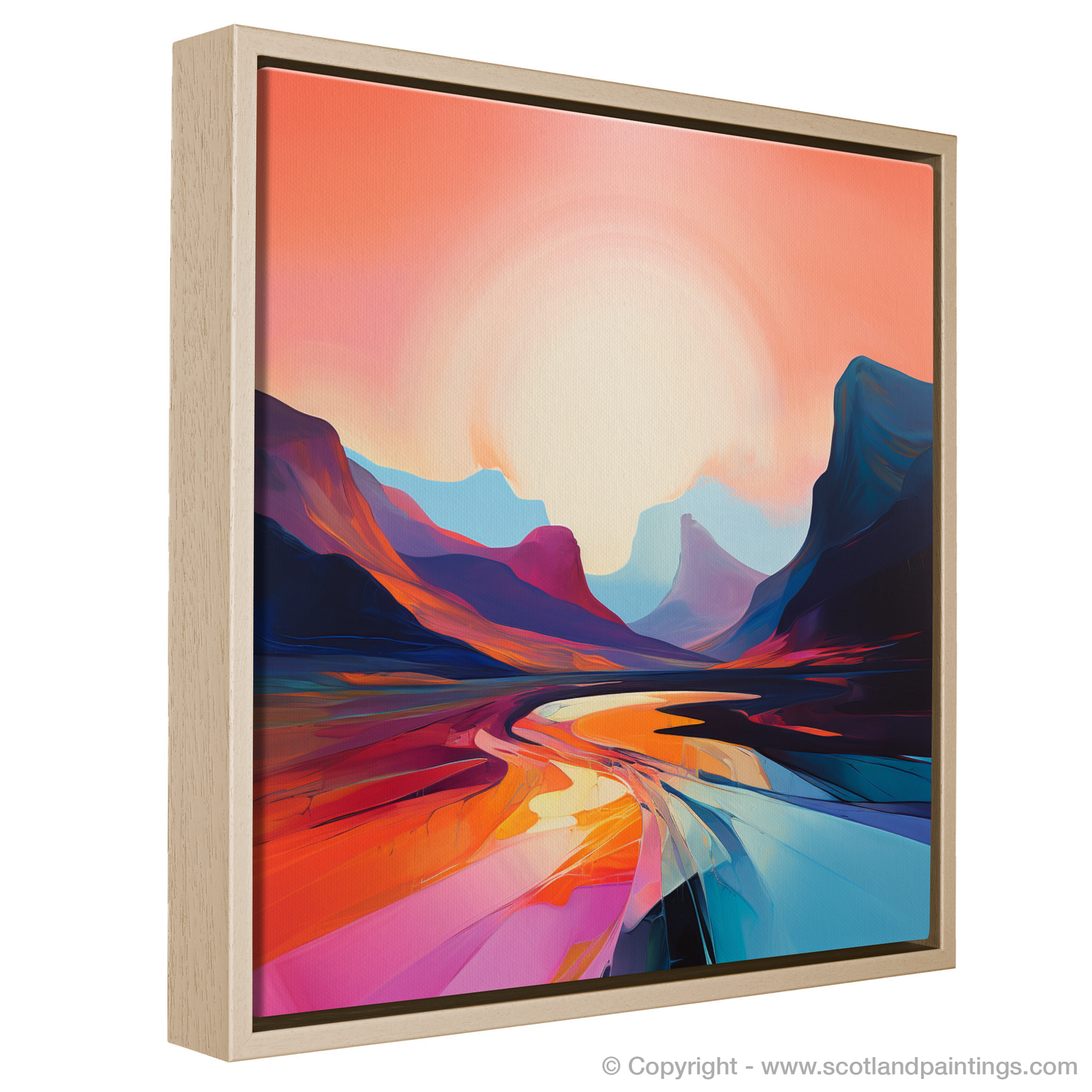 Sunset Radiance in Glencoe - A Color Field Masterpiece