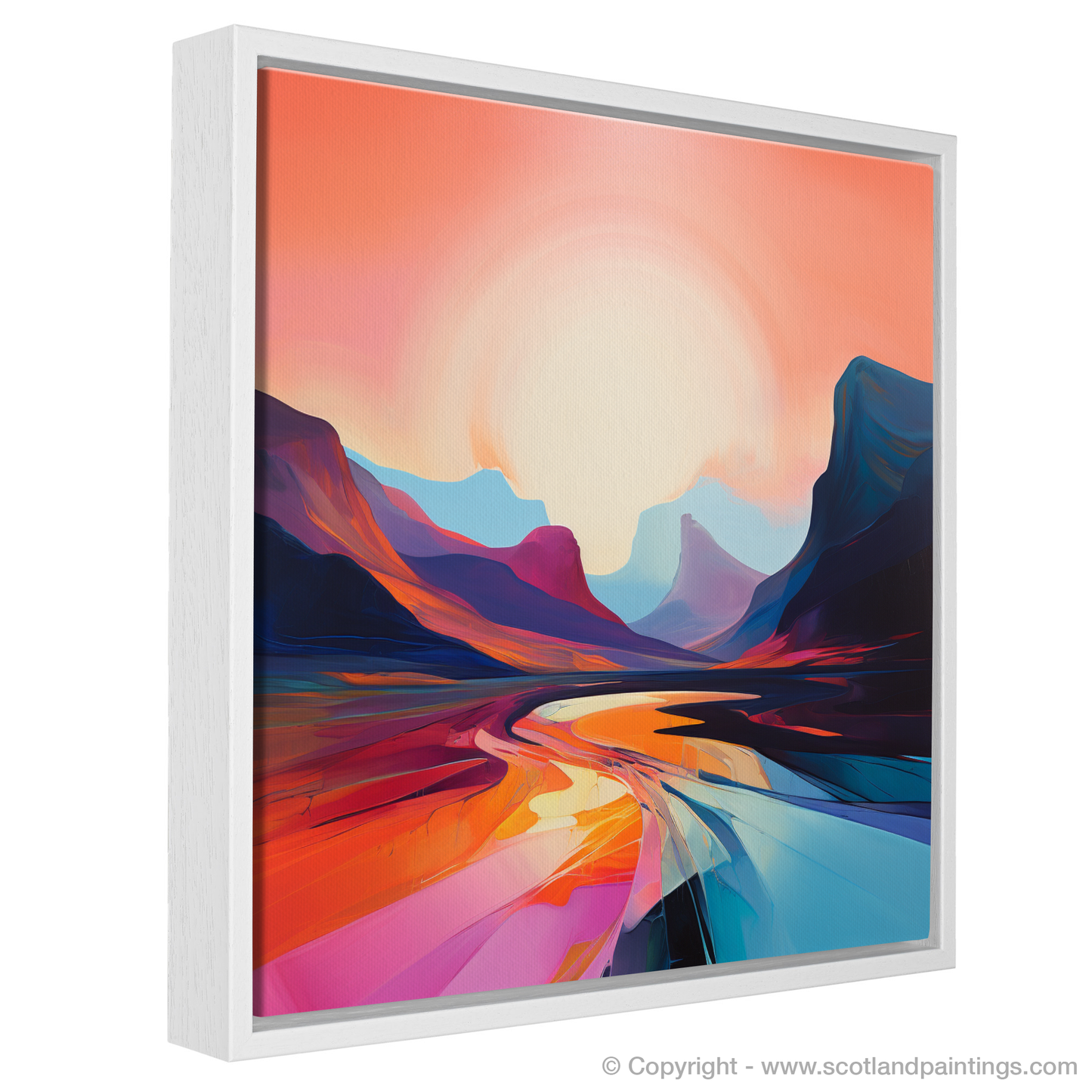 Sunset Radiance in Glencoe - A Color Field Masterpiece