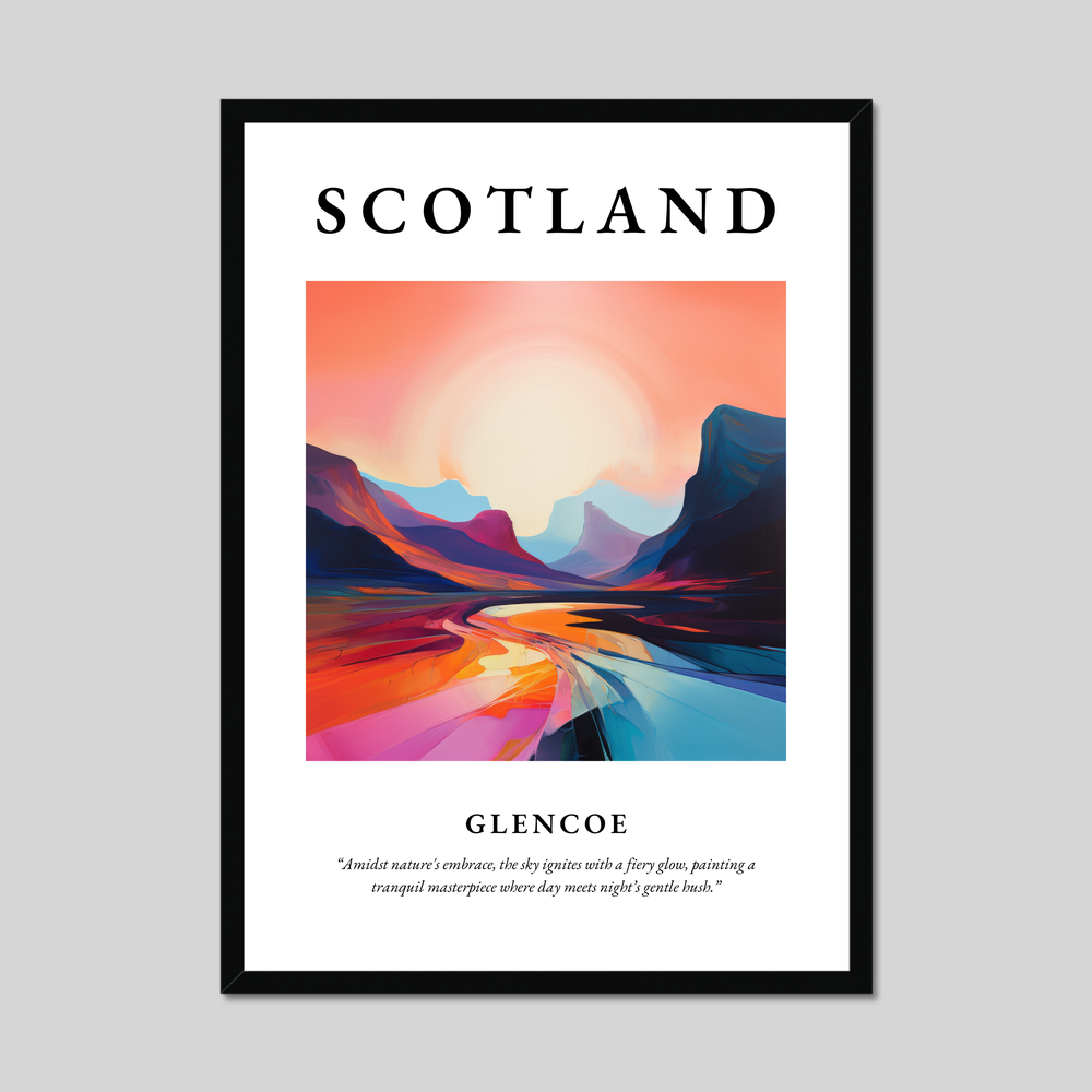 Poster of Glencoe, Scotland.