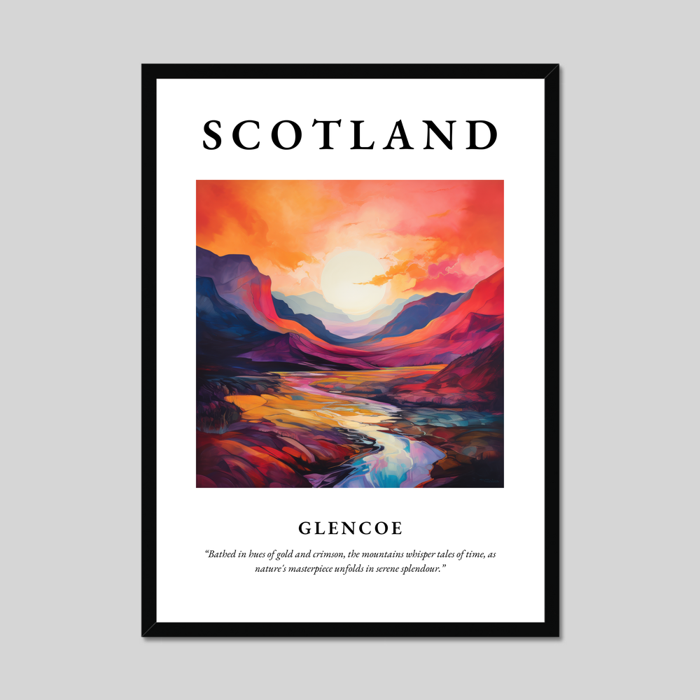 Poster of Glencoe, Scotland.