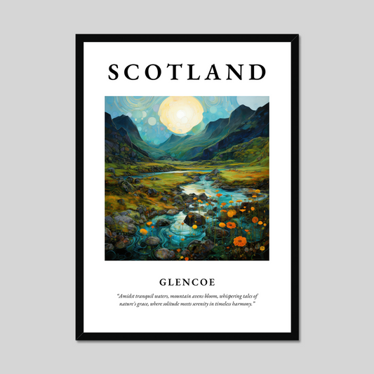 Poster of Glencoe, Scotland.