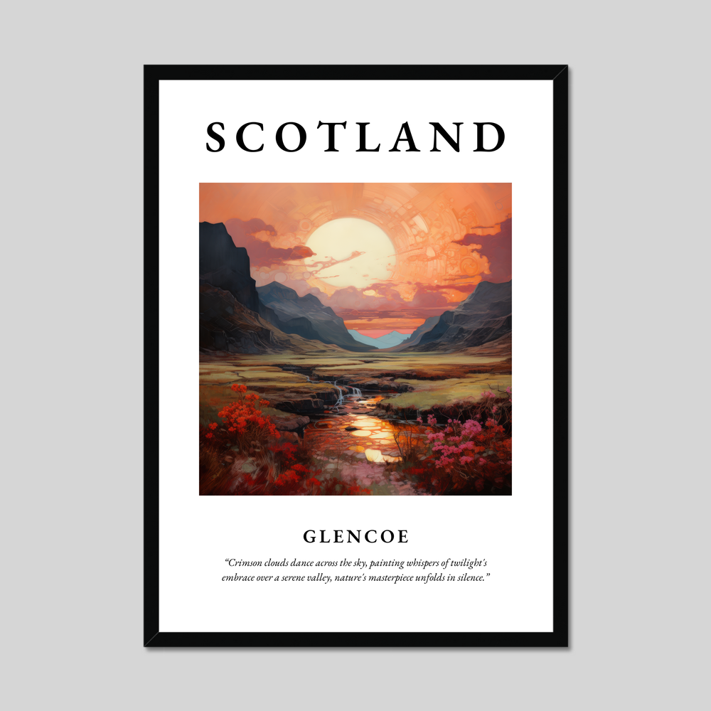 Poster of Glencoe, Scotland.