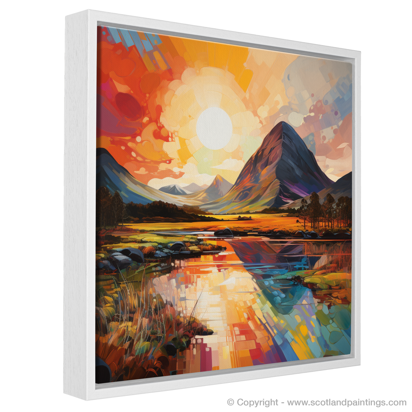 Buachaille Sunrise: A Symphony of Color Field Whispers