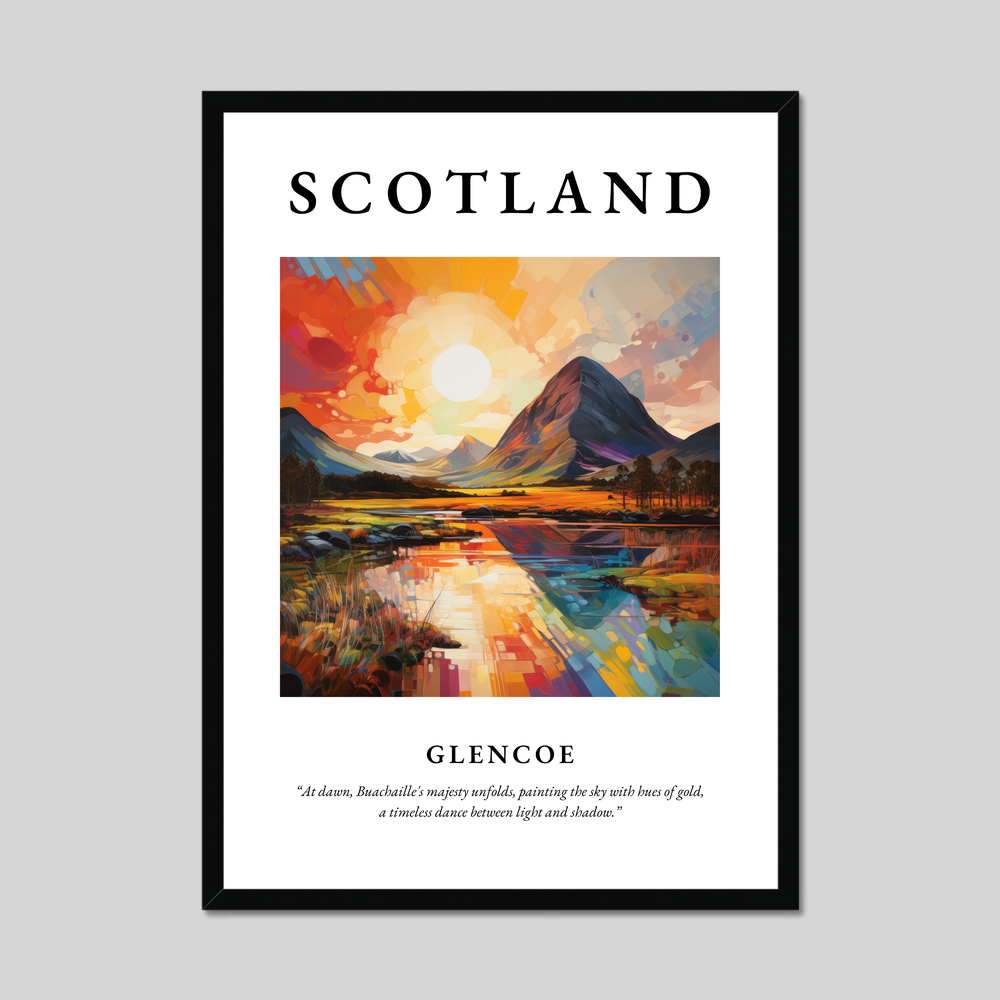 Poster of Glencoe, Scotland.