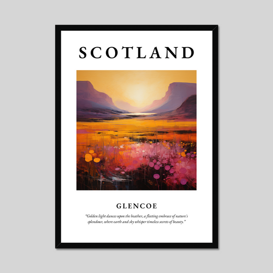 Poster of Glencoe, Scotland.