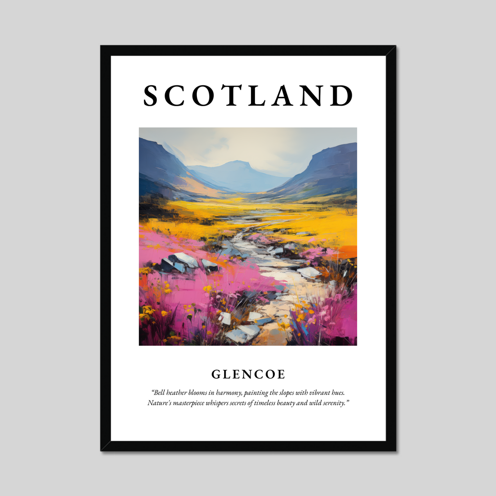 Poster of Glencoe, Scotland.