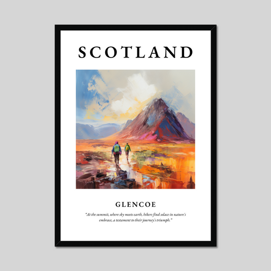 Poster of Glencoe, Scotland.