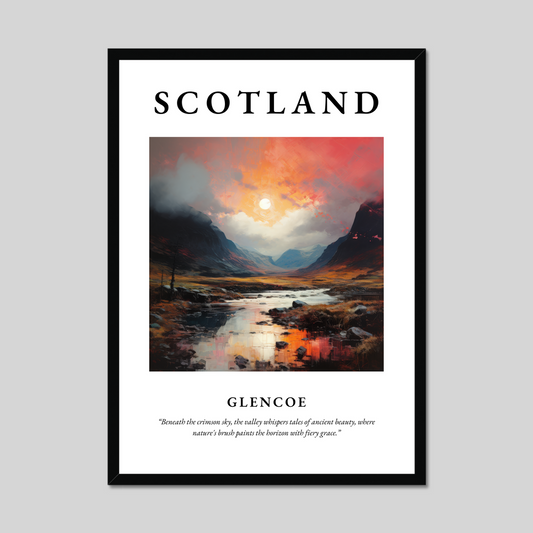 Poster of Glencoe, Scotland.