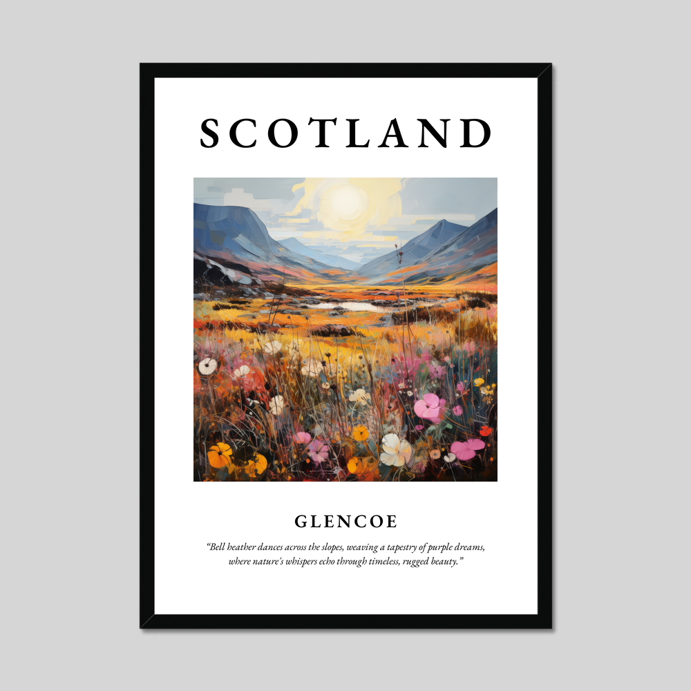 Poster of Glencoe, Scotland.