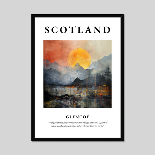 Poster of Glencoe, Scotland.