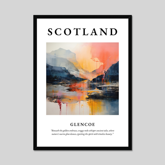 Poster of Glencoe, Scotland.