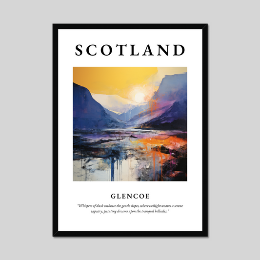 Poster of Glencoe, Scotland.