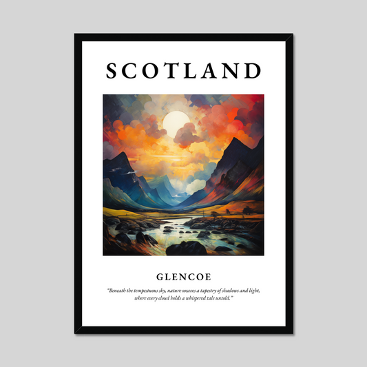 Poster of Glencoe, Scotland.