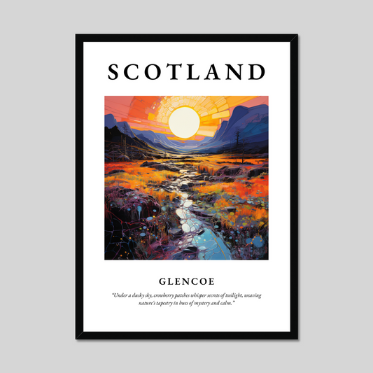 Poster of Glencoe, Scotland.