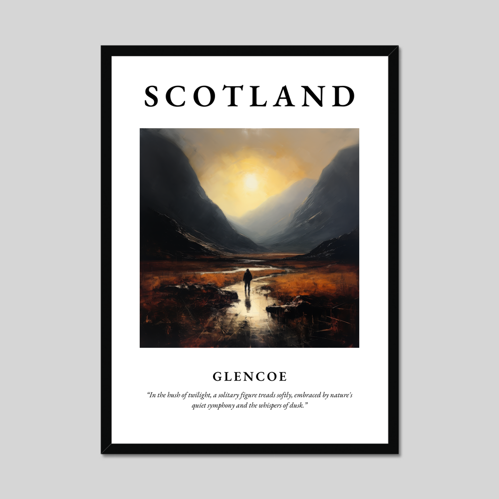 Poster of Glencoe, Scotland.