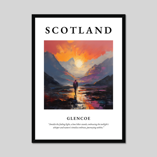 Poster of Glencoe, Scotland.