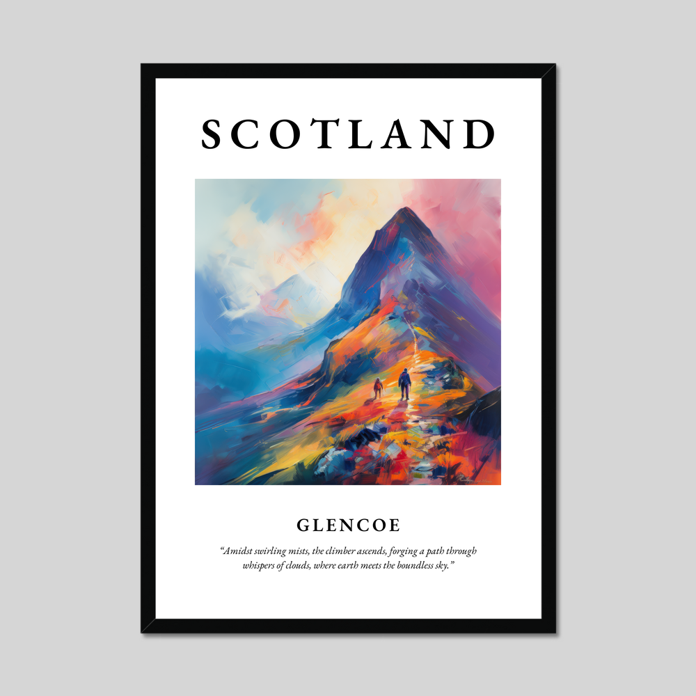 Poster of Glencoe, Scotland.