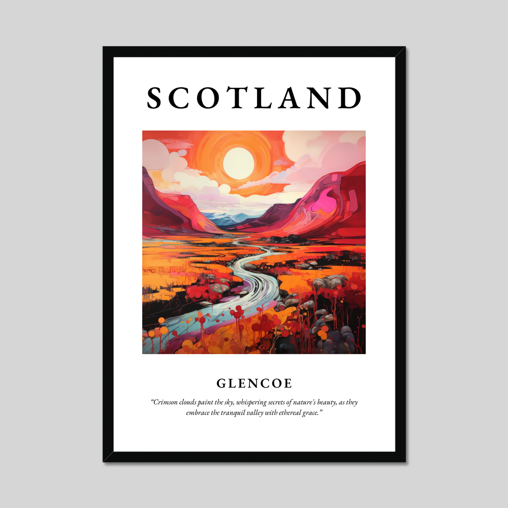 Poster of Glencoe, Scotland.