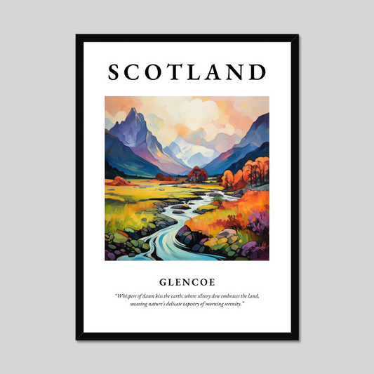 Poster of Glencoe, Scotland.