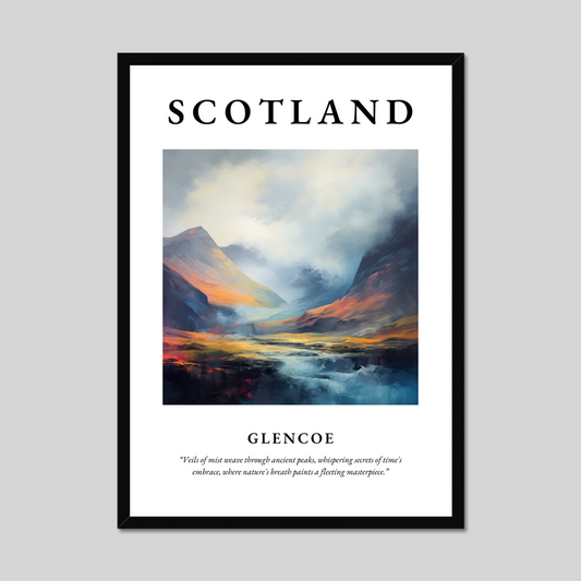 Poster of Glencoe, Scotland.