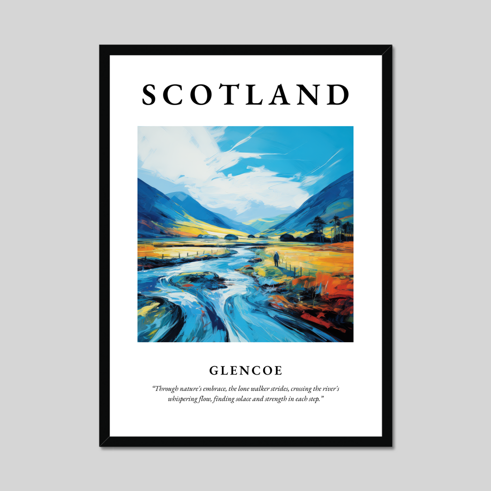 Poster of Glencoe, Scotland.