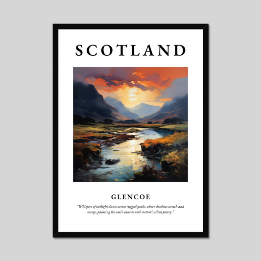 Poster of Glencoe, Scotland.