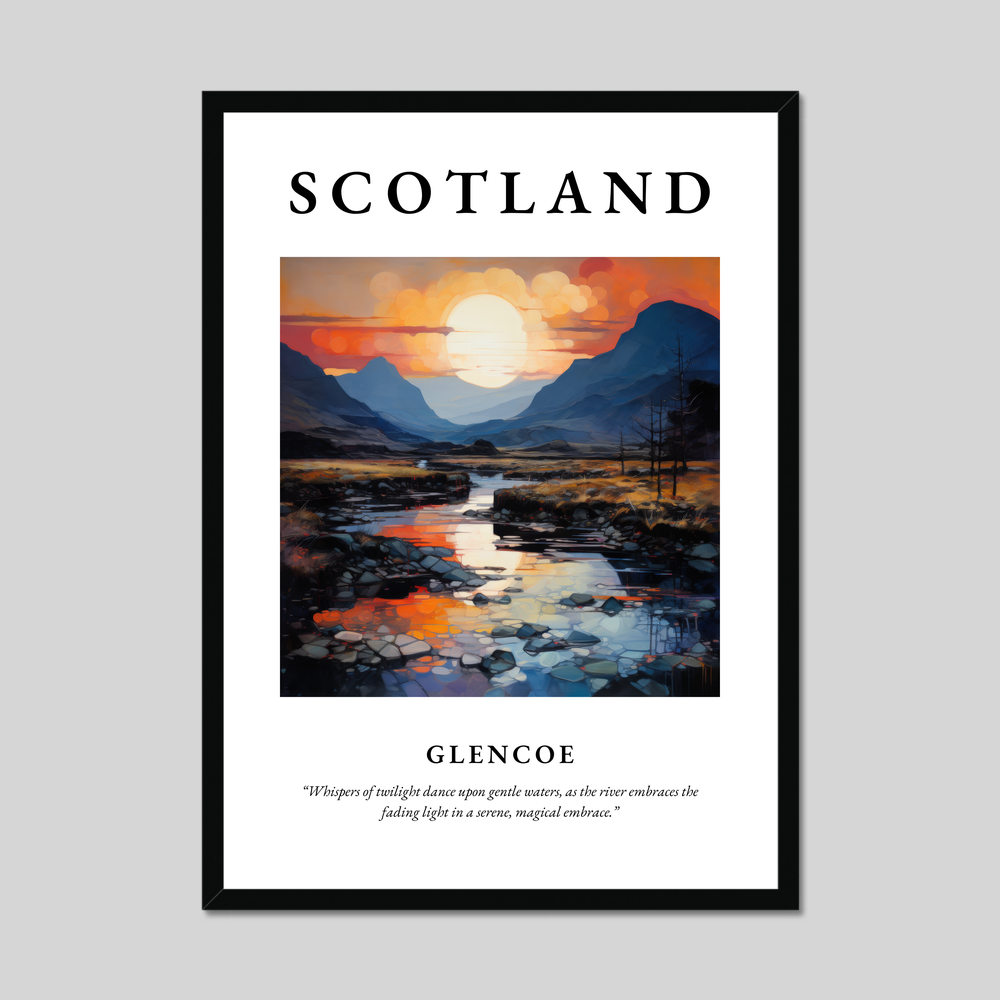 Poster of Glencoe, Scotland.