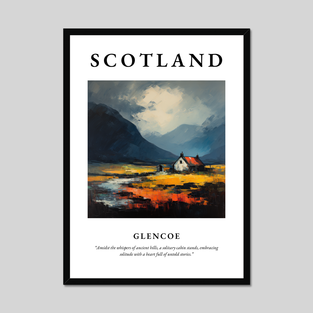 Poster of Glencoe, Scotland.