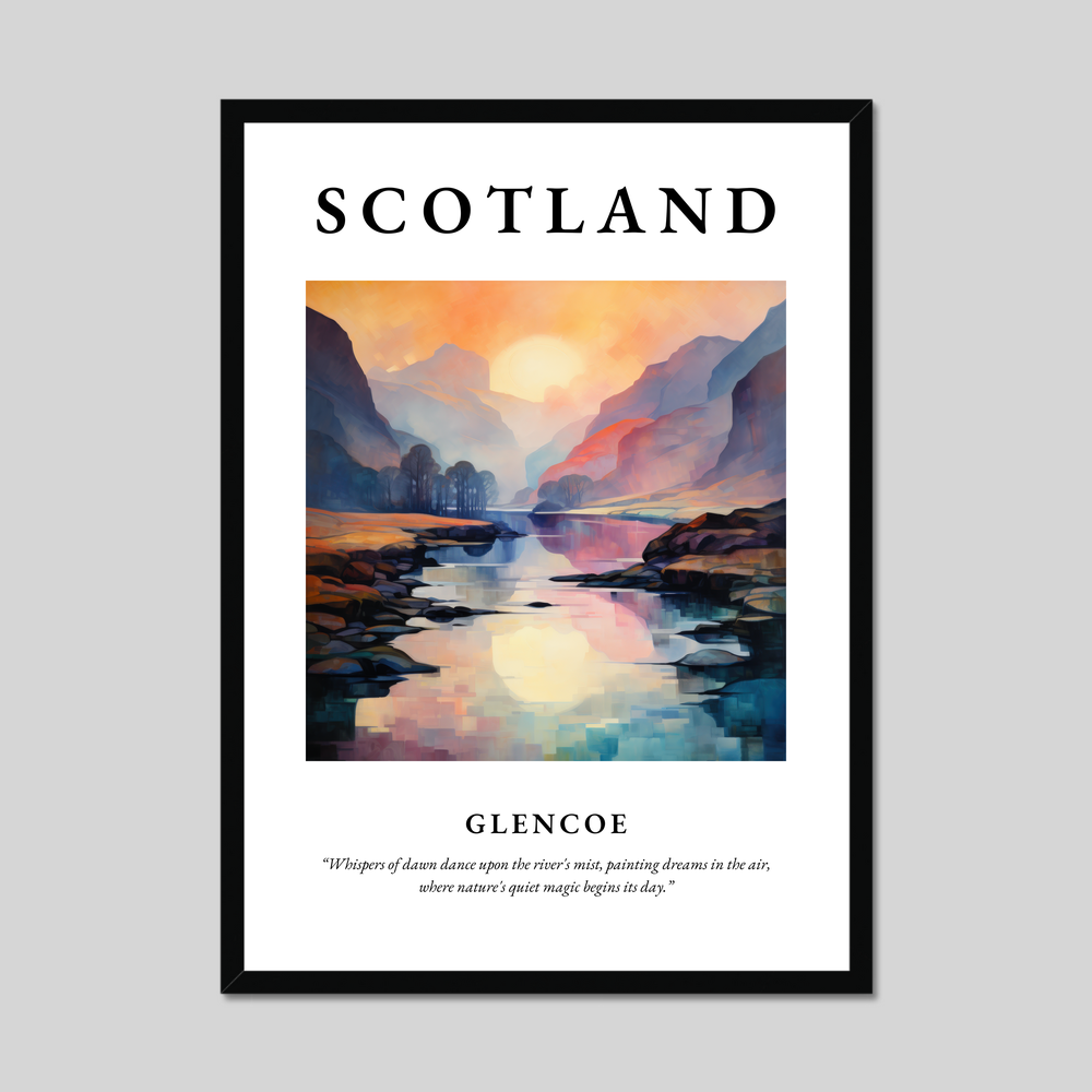 Poster of Glencoe, Scotland.