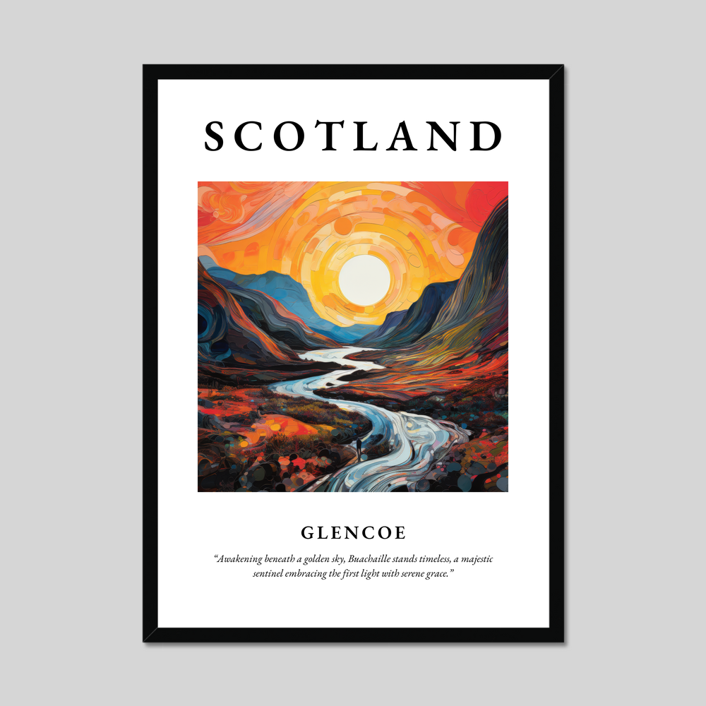 Poster of Glencoe, Scotland.