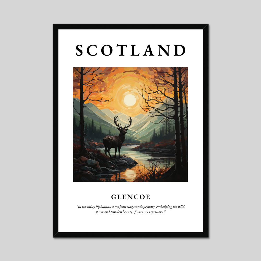 Poster of Glencoe, Scotland.