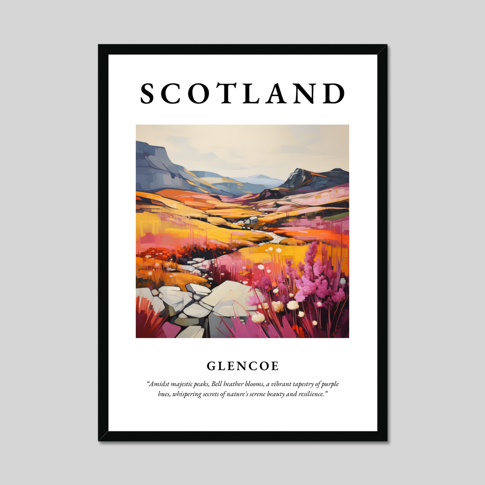 Poster of Glencoe, Scotland.