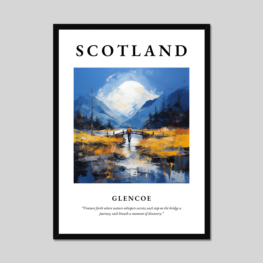 Poster of Glencoe, Scotland.