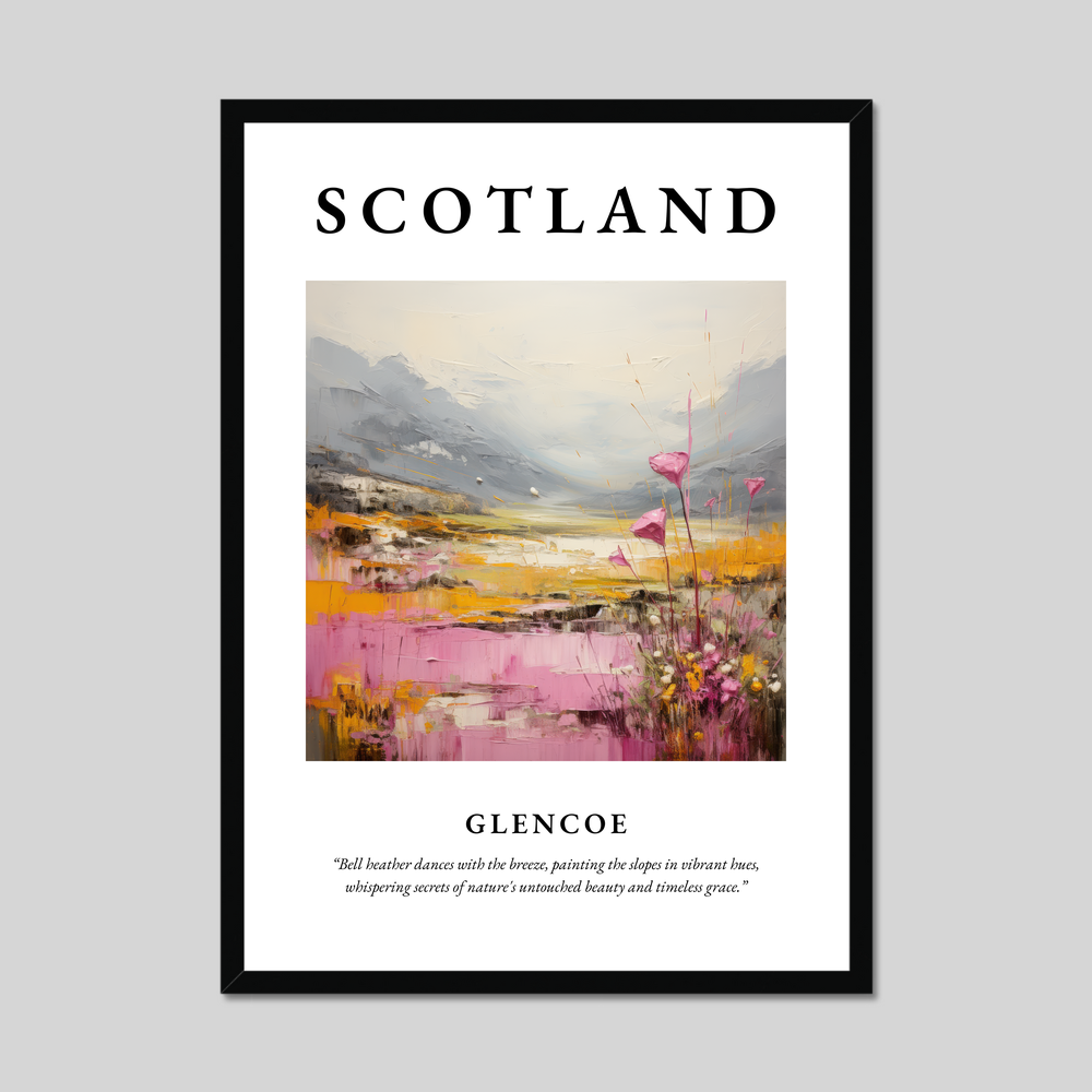 Poster of Glencoe, Scotland.