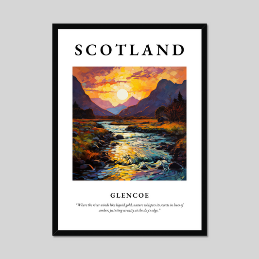 Poster of Glencoe, Scotland.