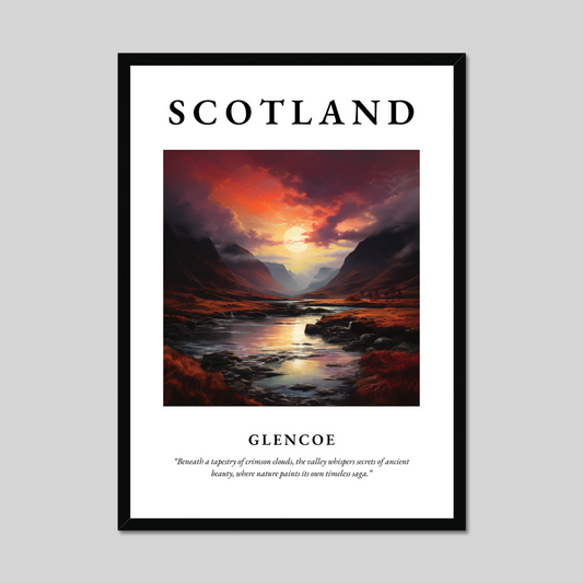 Poster of Glencoe, Scotland.