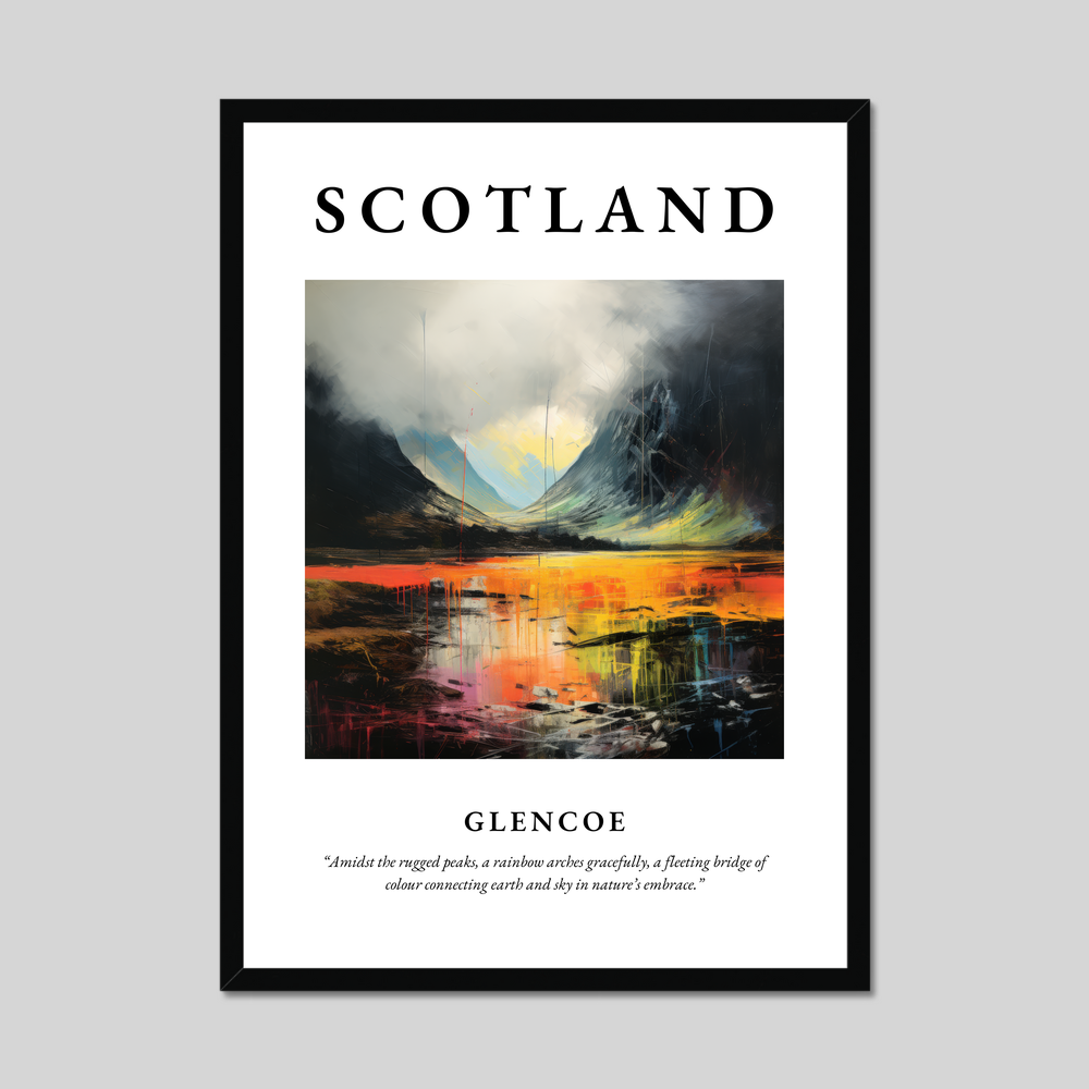 Poster of Glencoe, Scotland.